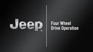 Four Wheel Drive Operation | How To | 2020 Jeep Grand Cherokee