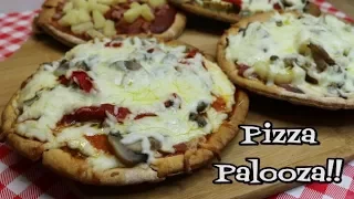 Pita Pizza Four Ways ~ Quick Pita Pizza ~  Homemade Pizza Bar ~ Noreen's Kitchen