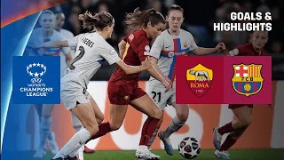 HIGHLIGHTS | AS Roma vs. Barcelona -- UEFA Women's Champions League 2022-23 (Italiano)