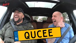 Qucee - Bij Andy in de auto! (English subtitles)