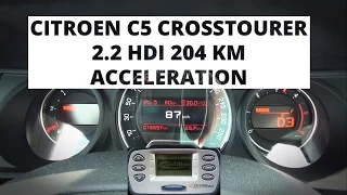 Citroen C5 Crosstourer 2.2 HDi 204 hp - acceleration 0-100 km/h