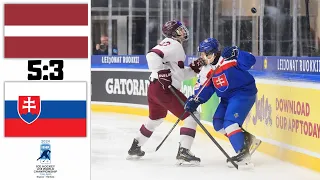 LATVIA VS SLOVAKIA HIGHLIGHTS IIHF WORLD CHAMPIONSHIP U18 2024