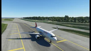 Landing at Madrid (LEMD) | A320 | Microsoft Flight Simulator