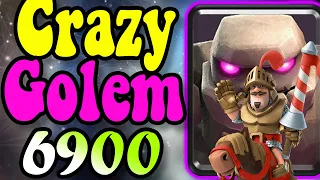 Golem deck 🏆 6900 Gameplays 👈 Crazy Golem deck in clash Royale