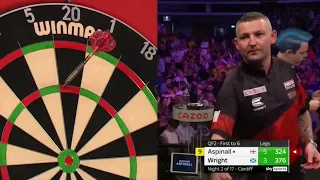 Nathan Aspinall Wins Match With 9 Perfect Darts In The Board