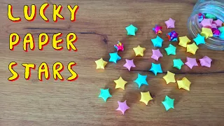 How to Make  Lucky Paper Star | Origami Lucky Stars Tutorial