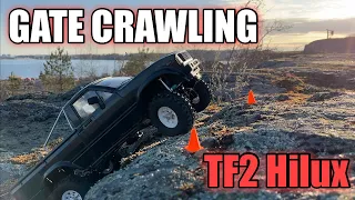 RC Toyota Hilux gate rock crawling RC4WD Trail Finder 2