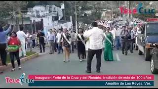 Inauguran Feria de la Cruz y del Rosario, tradición de más de 100 años en Amatlán