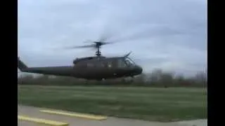 UH 1H Huey startup and flyby jrmf