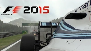 F1 2015 - Austria , Bottas Williams Gameplay - Rain [ HD ]