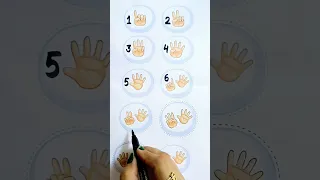 Learn Counting With the Help of fingers #counting1to10 #maths #counting #viral #youtube #views