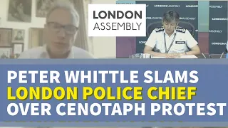 Police Double Standards at Protests? London Police Chief Slammed Over Cenotaph Protest Response.