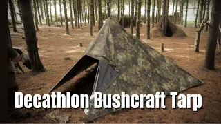 Decathlon Bushcraft Tarp - Further Testing -  Adirondack - Plough Point - Tarp Tent