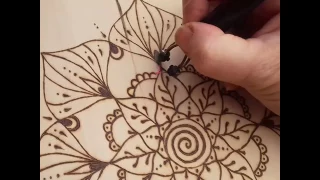 Pyrography Mandala