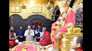 PM Shri Narendra Modi visits Sai Baba Temple in Shirdi, Maharashtra : 19.10.2018