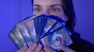 ASMR - Opening My First Ever Pokemon Cards!