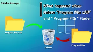 What Happenned If You DELETE " Program Files and Program Files x86 "  Folder