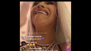 Cardi b live - cries over stolen diamond bracelet