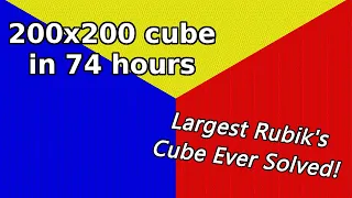 200x200 Rubik's Cube Solve Timelapse