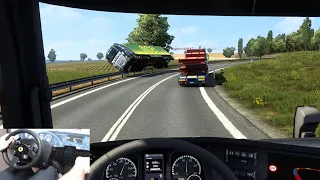 La Ruta Mas Peligrosa De Todas, Muchos Accidentes En Calais- Duisburg | ETS2 Multiplayer