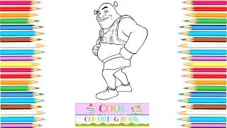 Shrek Coloring Pages   Cool Coloring Book | How to draw