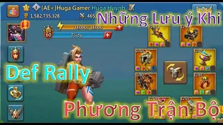 Def Raly bằng Phương Trận Bộ - Phần 1 🎯🎯🎯 | Build lính - trang bị - khảm đá | Lords Mobile