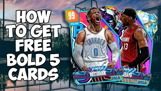 HOW TO GET DM RUSSELL WESTBROOK AND EACH FREE BOLD 5 CARD FAST AND EASY IN NBA 2K24 MyTEAM!