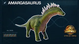 All Amargasaurus Skins - Jurassic World Evolution 2