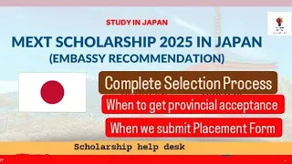 MEXT scholarship 2024| MEXT Placement Form| MEXT provincial acceptance  #mextscholarship #mext