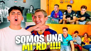 VIENDO las REACCIONES a LAS HUMILLACIONES del BARÇA *me cabreo mucho*