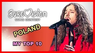 Poland in Eurovision - My Top 10 [2001 - 2018]