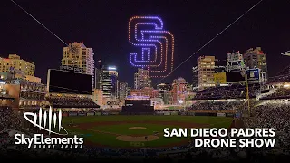 San Diego Padres First Ever Drone Show! | Sky Elements Drone Shows