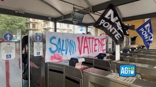 Messina, contestazione No Ponte: «Fuori Salvini dalla Sicilia»