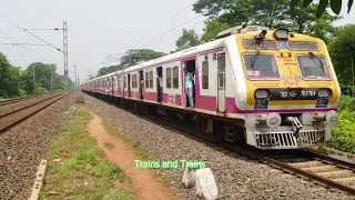 Classic EMU train made a gorgeous appearance