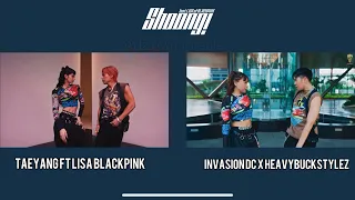 TAEYANG FT LISA BLACKPINK X (INVASION DC x HEAVYBUCKSTYLEZ) - "SHOONG!" COMPARISON | cover indonesia