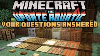 Minecraft The Update Aquatic: Your Questions Answered - More Slabs, Buttons & Trapdoors!