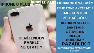 iPHONE 8 PLUS İKİNCİ EL ALIRKEN NELERE DİKKAT ETTİM? TOUCH ID/TRUE TONE/PİL SAĞLIĞI/İMEİ KONTROL