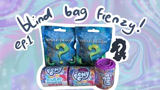 Mystery dragon and mlp cutie marks blind bag opening! | Blind bag frenzy ep.1 |
