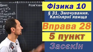 Засєкін Фізика 10 клас. Вправа № 28. 5 п.