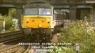 BR in the 1990s Kensington Olympia Station (West London) on 12th September 1995