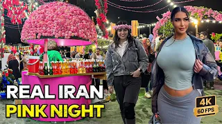 Real IRAN 2024 Night Walking Tour 🇮🇷 Tehran People Nightlife in Luxury neighborhood