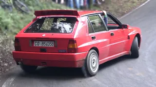 RWD Lancia Delta Integrale goes CRAZY on a Mountain Road! - Drifts & Sideways Action!