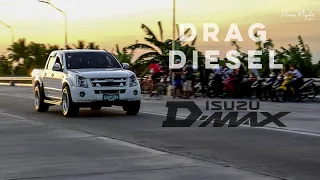FULL REVIEW l 15 seconds Isuzu Dmax "drag diesel set up" X Honda Civic