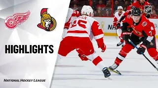 NHL Highlights | Red Wings @ Senators 10/23/19