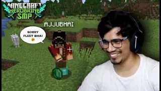 Ajju Bhai with Boss Gang 🤯 | @GamerFleet HEROBRINE SMP Highlight