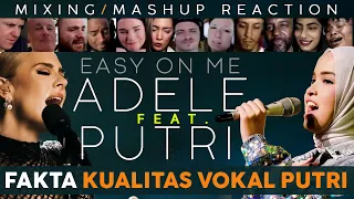 AMAZING DUET PUTRI ARIANI FEAT ADELE - EASY ON ME (MIXING) / MASHUP REACTION