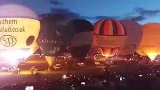Bristol balloon fiesta Night glow 2017