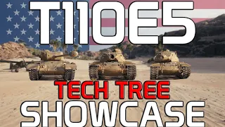 T110E5 Tech Tree Showcase | World of Tanks