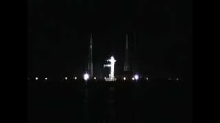 (Stationary cam) SpaceX Falcon Dragon / CRS-1 launch from Cape Canaveral AFS