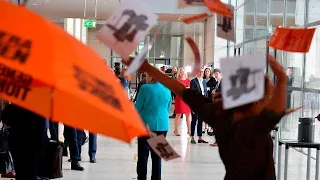 Klimaaktivisten überraschen mit Anti-Kohle-Protest im Bundestag